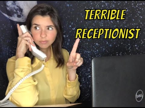 ASMR Worst Receptionist Role-Play *gum chewing*