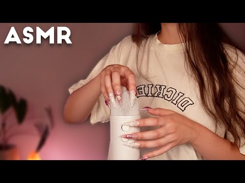 ASMR 100% bare Mic Scratching with long Nails 🎙️💅🏼 NO TALKING 🤫