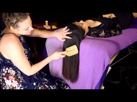 ASMR💕 Beautiful Hair Brushing, Very Relaxing with Soft Whispers 😴