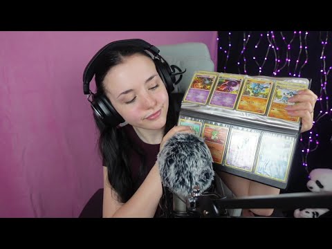 ASMR - My Pokemon card collection from childhood - soft whispering and tapping - show and tell