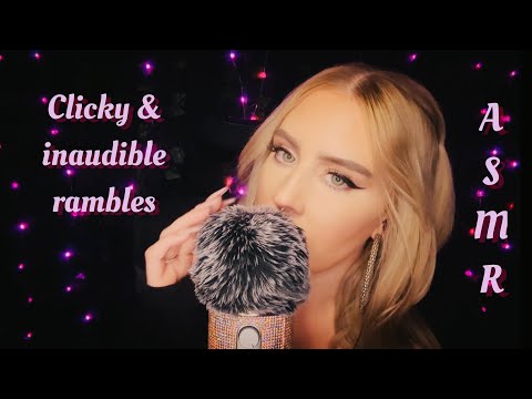 ASMR ✨ Clicky inaudible whispers, plucking, & tapping for TINGLES  🫠 #asmr #asmrtingles