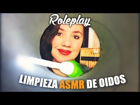 ASMR Examen VIRTUAL 3D de Limpieza de OIDOS Roleplay Español / Murmullo Latino / ASMR Ear Cleaning