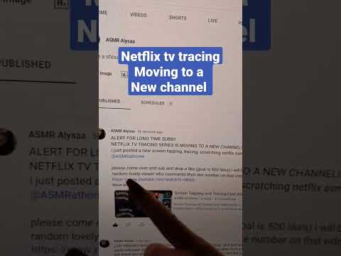 NETFLIX TAPPING AND TRACING MOVING TO MY OTHER CHANNEL @ASMRathome