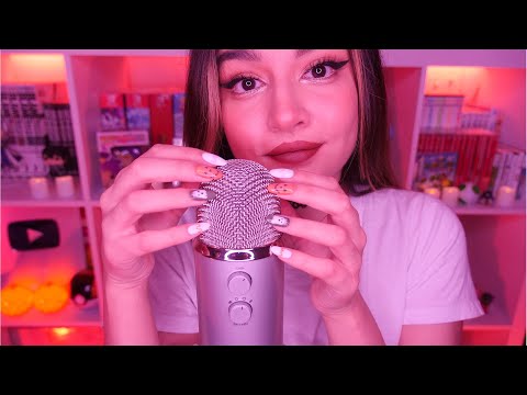 ASMR ~BRAIN MELTING~ Mic Scratching & Trigger Words (Mouth Sounds)