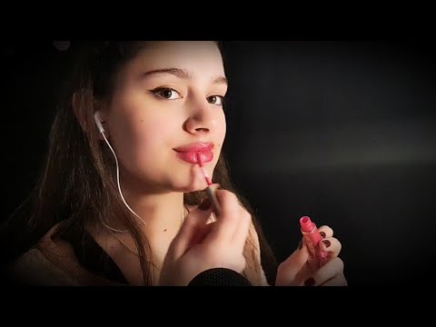 ASMR | 100 Layers of Lipgloss💋 (sticky mouth sounds + kisses)