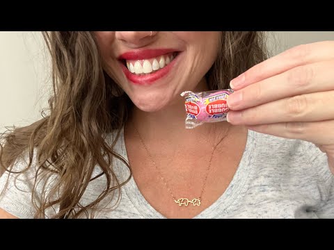 ASMR - Gum Chewing Ramble with Bubble Blowing!