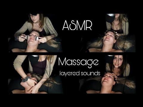 ASMR german/deutsch A massage you can really feel | layered sounds | face brushing | head scratching