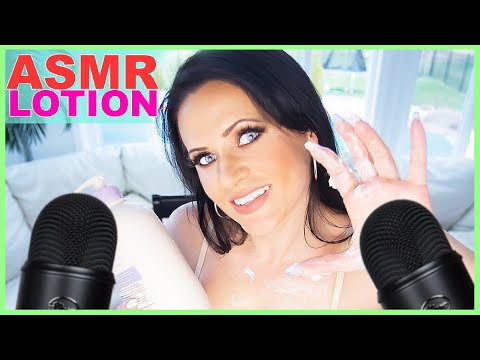 ASMR Relaxing sounds Applying Hand Lotion