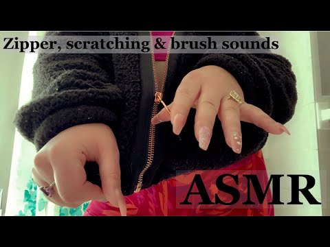 ASMR | Zipper sounds, fabric scratching & camera scratching w/ brush! *requested* 😁