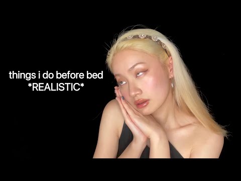 1 Minute ASMR: Things I Do Before Bed *Realistic*