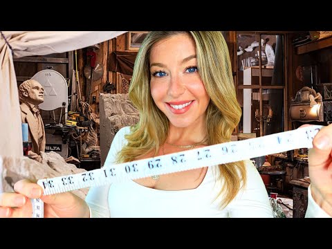 ASMR MEASURING EVERY DETAIL OF YOUR BODY *plus sketching you for your sculpture*
