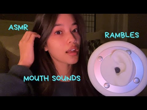 ASMR 3dio Deep Ear to Ear Whispers❤️Brain Melting Tingly Trigger Assortment (mouth sounds, blowing)