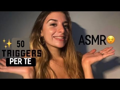 ASMR| 50 triggers in 5 minuti💛