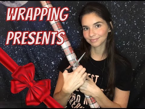 ASMR Wrapping Presents *gum chewing*