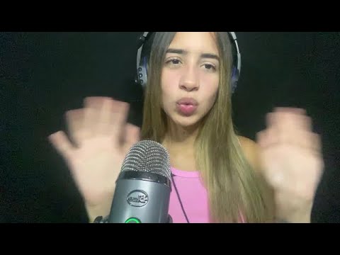 ASMR BLUE YETI - TE MAQUILLO EN SPIT PAINTING + MOUTH SOUNDS EXTREMOS - AMNY ASMR
