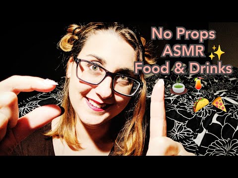 ASMR Roleplay No Props Food Training (Hand Movements, Repeating, Mouth Sounds)
