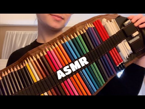 ASMR: Tapping on my art supplies 🎨 (soft and aggressive)