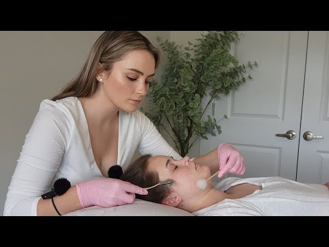 ASMR [Real Person] Face Mapping and Scalp Check - Unintentional ASMR for Relaxation and Sleep 😴