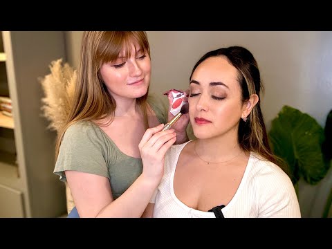 ASMR Real Person Makeup and Skin Care Routine with @ivybasmr  | Soft-Spoken Gentle Roleplay