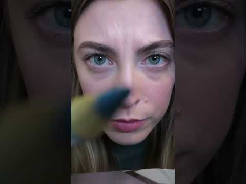 ASMR | Up Close Drawing On Your Face with a Pencil #shorts  #asmr