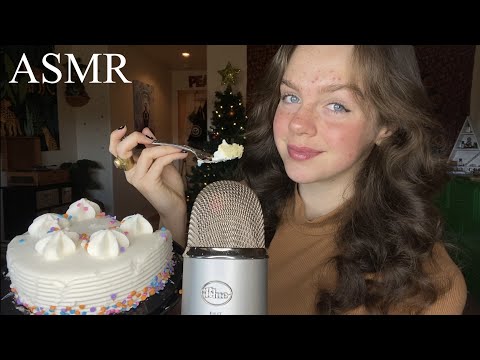 ASMR Eating a Cake for my 17th Birthday