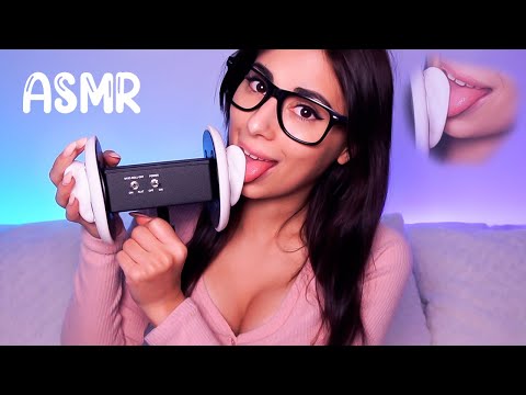 ASMR EAR LICKING TO ~ MELT ~ YOUR BRAIN 🤤 🧠 (bass boosted for max tingles)