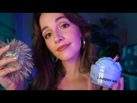 ASMR | Relaxing & Tingly Sticky Sounds 💙 (slimes, tacky tapping, gripping)