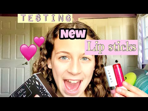 Testing new lip colors!!!💕(in LOVE!!)