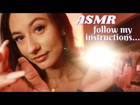 ASMR Follow My Instructions for Sleep 😴 ~ personal attention and relaxing triggers for sleep