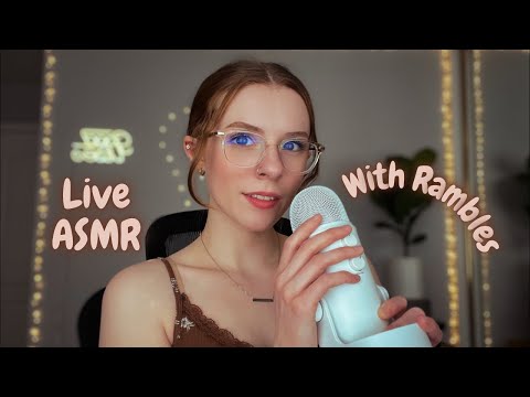 LIVE ASMR | chit chat and listen to some fast & aggressive triggers 💘