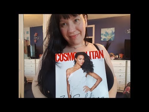 Asmr - Looking through a Magazine & Close Up Whispering - Page Turning / Tapping /Tracing