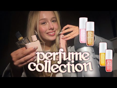 ASMR perfume collection 💋 glass tapping, describing & whispering