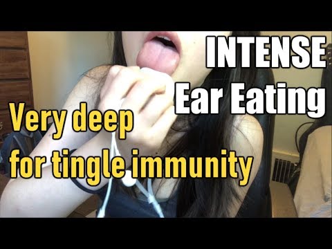 [ASMR] EATING YOUR EARS for Tingle Immunity **INTENSE** Mouth Sounds // Eating Silicone Ears