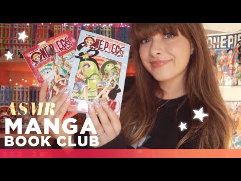 ASMR 🏴‍☠️ One Piece Manga Book Club! ☆vol.14 & 15☆  Whispered Review, Tapping & Page Flipping