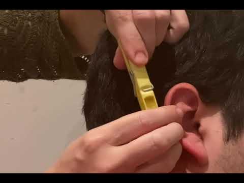 ASMR⚡️Ear treatment with strange objects (real person)