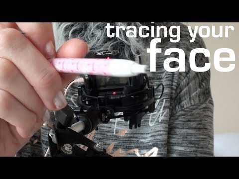 personal attention tracing over your face asmr.binaural