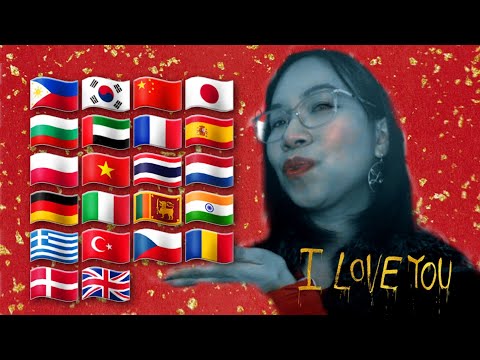 ASMR 1 MINUTE - I LOVE YOU IN DIFFERENT LANGUAGES (Tapping) 💌💓 #Shorts