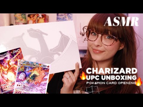 ASMR 🔥 Charizard UPC Unboxing! ● Whispered Pokemon TCG Booster Pack Opening