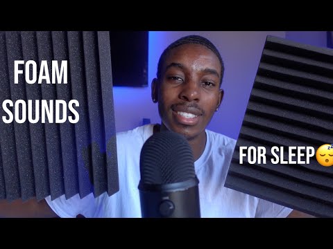 [ASMR] 13 minutes of relaxing foam panel sounds/ whispers