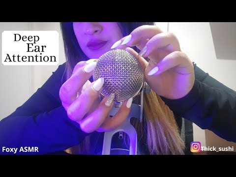 ASMR Deep Ear Attention | Without Cover [No Talking]