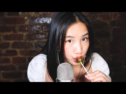 ASMR | Lollipop Licking, Candy Crunching & Crinkles | Intense Mouth Sounds