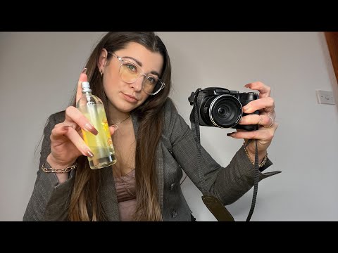 ASMR multi trigger tapping on camera, spray bottle, iPhone screen