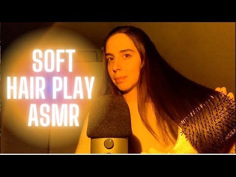ASMR | Soft Hair Play To Relieve Your Stress | Hair brushing | Hands Through My Hair | No Wigs