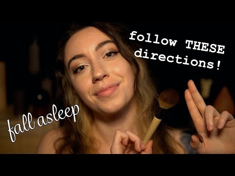 ASMR | Follow These EASY & SIMPLE Directions to Fall Asleep 😴 FAST
