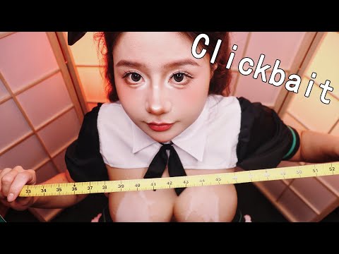ASMR Hot Maid Suit Fitting Role Play | Full Body Measurement &  Body Massage Personal Attention