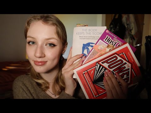 [ASMR] Tracing on & rambling about books ~ soft spoken, tapping