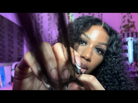 ASMR | Clipping Your Hair Back out of Your Face (Relaxing Hair Play)