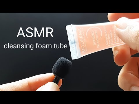 Scratching Microphone by Cleansing Foam Tube - ASMR Scratching Mic I No Talking I Satisfying Video