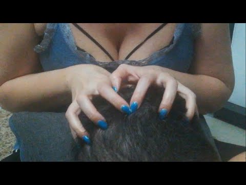 ASMR 15' scalp scratching ~ head massage