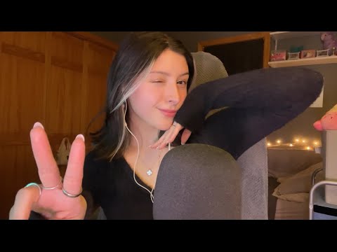 ASMR WHISPERS, HAND SOUNDS, VISUALS & TRIGGER WORDS 🤍 affirmations, rambly catching up ~